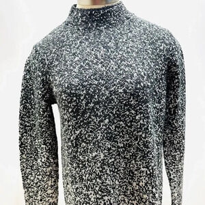 PURE J.JILL Women Long Sleeve Pull-Over High Neck Black Sweater Size Extra Small